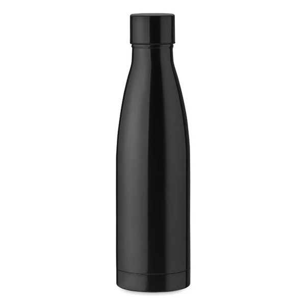 Obrázky: Čierna izolačná nerezová fľaša 500 ml