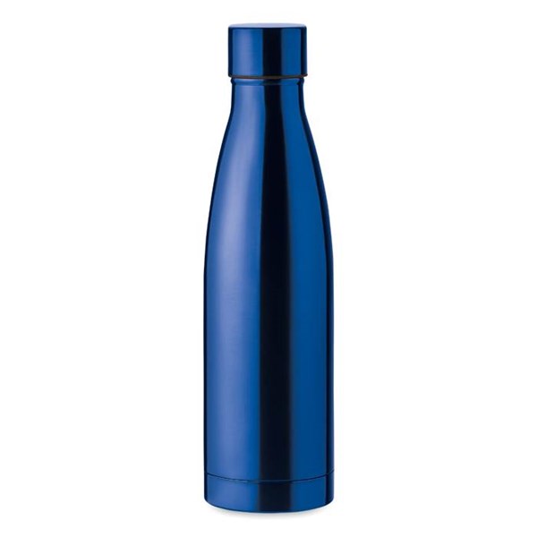 Obrázky: Modrá izolačná nerezová fľaša 500 ml
