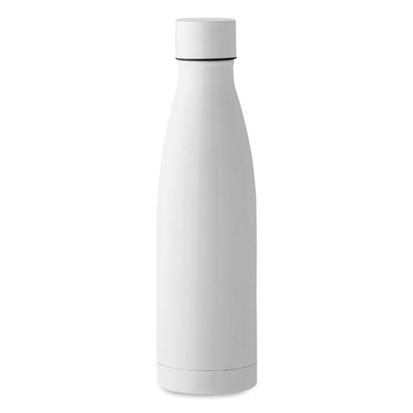 Obrázky: Biela izolačná nerezová fľaša 500 ml, Obrázok 1