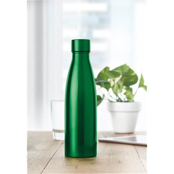 Obrázky: Zelená izolačná nerezová fľaša 500 ml, Obrázok 2