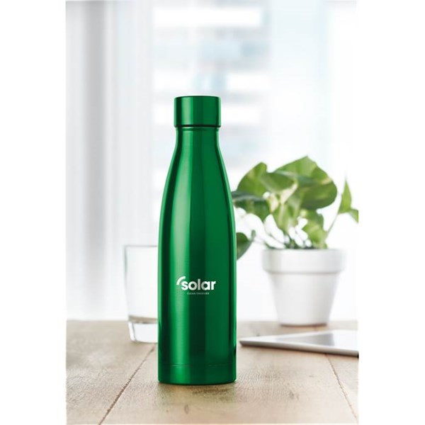 Obrázky: Zelená izolačná nerezová fľaša 500 ml, Obrázok 3