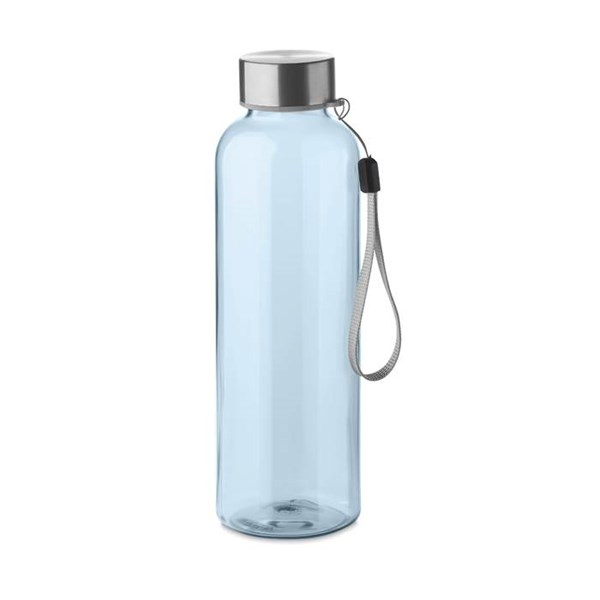Obrázky: Fľaša z PET recyklátu 500 ml, sv. modrá