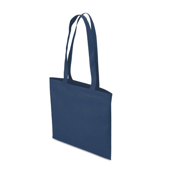 Obrázky: Tm. modrá taška cez rameno z netkanej textílie
