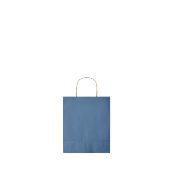Obrázky: Papierová taška modrá 18x8x21cm, skrútená rukoväť, Obrázok 7