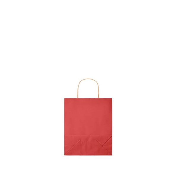 Obrázky: Papierová taška červená 18x8x21cm,skrútená rukoväť, Obrázok 7