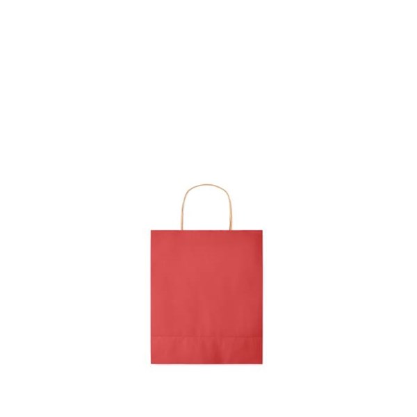 Obrázky: Papierová taška červená 18x8x21cm,skrútená rukoväť, Obrázok 8