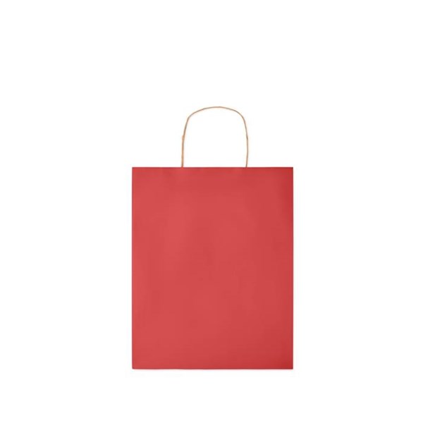 Obrázky: Papierová taška červená 25x11x32cm,krútená rukoväť, Obrázok 2
