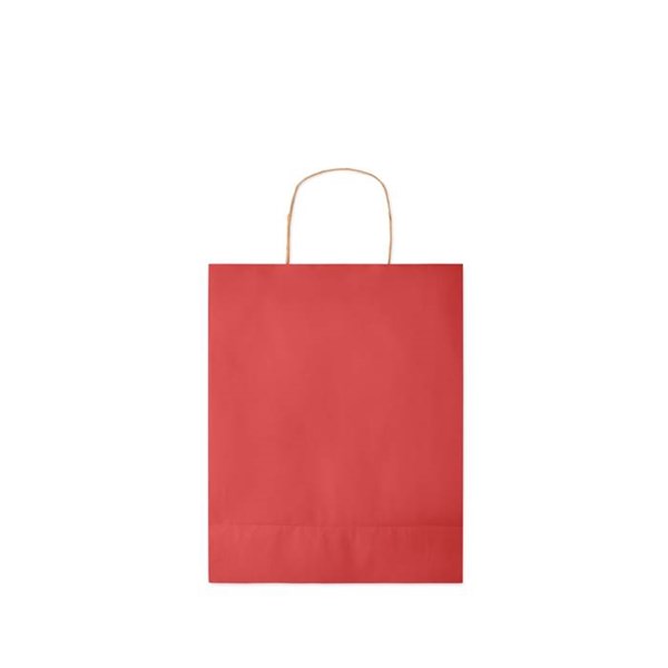 Obrázky: Papierová taška červená 25x11x32cm,krútená rukoväť, Obrázok 7