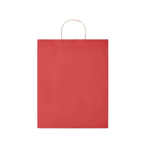 Obrázky: Papierová taška červená 32x12x40cm,krútená rukoväť, Obrázok 2