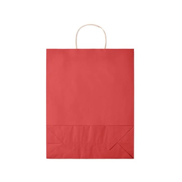 Obrázky: Papierová taška červená 32x12x40cm,krútená rukoväť, Obrázok 3