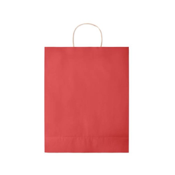 Obrázky: Papierová taška červená 32x12x40cm,krútená rukoväť, Obrázok 5