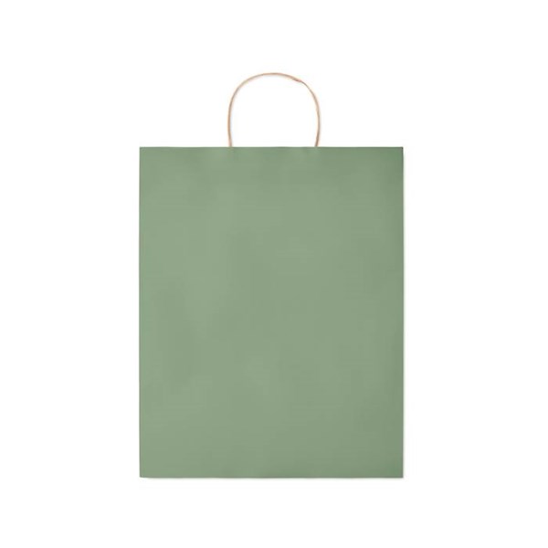 Obrázky: Papier. taška zelená 32x12x40cm,skrútená rukoväť, Obrázok 2