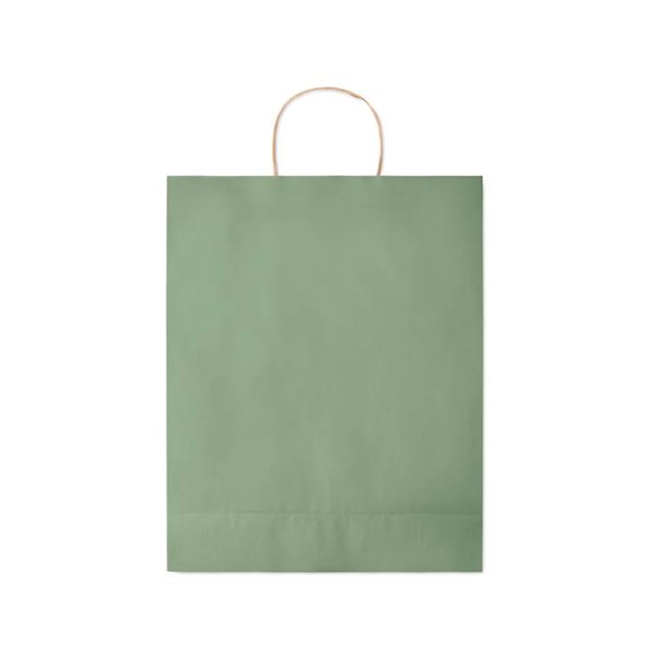 Obrázky: Papier. taška zelená 32x12x40cm,skrútená rukoväť, Obrázok 4