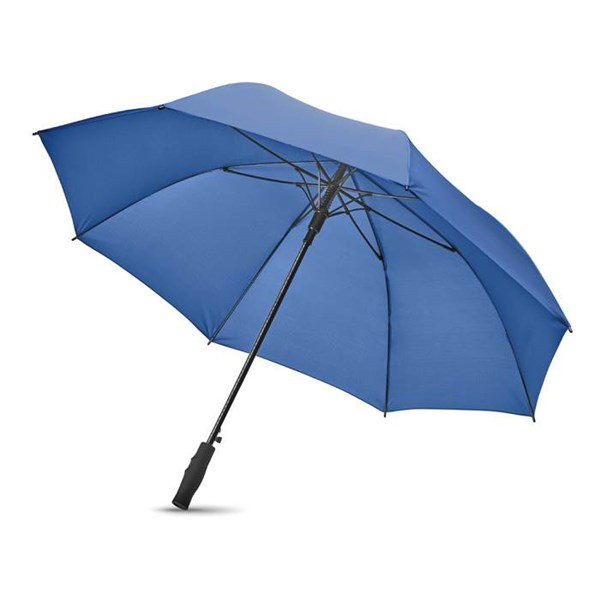 Obrázky: Manuálny vetruvzdorný čierny dáždnik, Obrázok 2