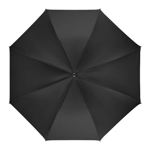 Obrázky: Manuálny vetruvzdorný čierny dáždnik, Obrázok 5