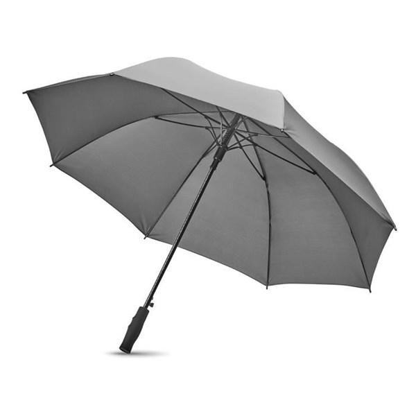Obrázky: Manuálny vetruvzdorný šedý dáždnik, Obrázok 3