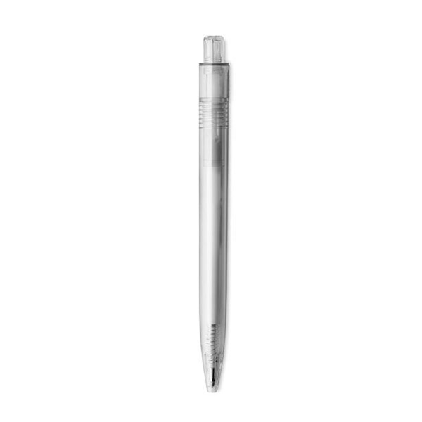 Obrázky: Transparentné šedé pero z RPET , otočný klip, Obrázok 4