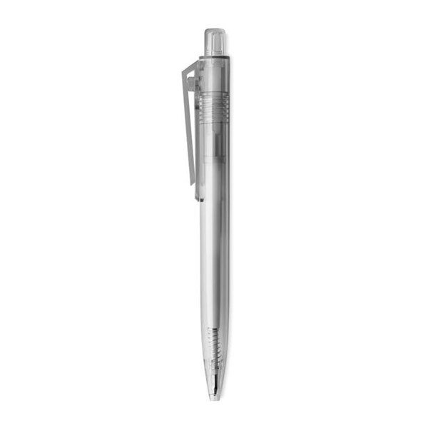 Obrázky: Transparentné šedé pero z RPET , otočný klip, Obrázok 5