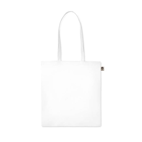 Obrázky: Nákupná taška z bio bavlny 140g, biela, Obrázok 2
