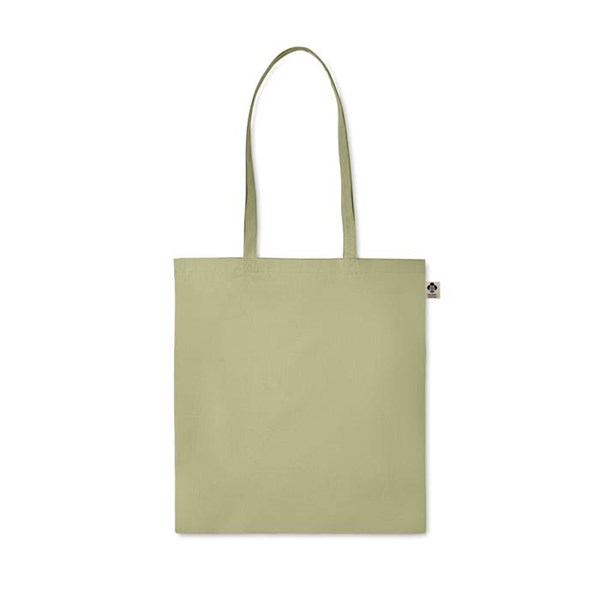 Obrázky: Nákupná taška z bio bavlny 140g, zelená, Obrázok 2