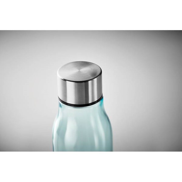 Obrázky: Sklenená modrá transparentná fľaša na pitie, 500ml, Obrázok 4