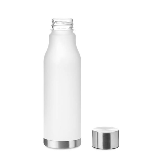 Obrázky: Biela fľaša z RPET, pogumovaná úprava, 600ml, Obrázok 7