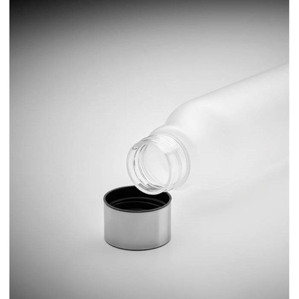 Obrázky: Biela fľaša z RPET, pogumovaná úprava, 600ml, Obrázok 9