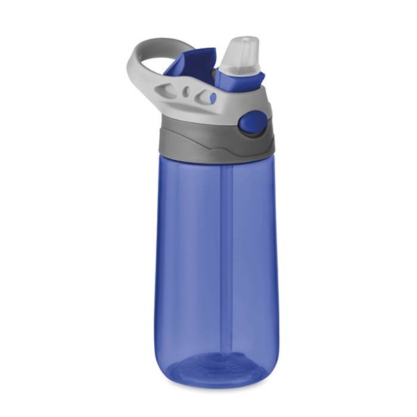 Obrázky: Transparentná modrá 450ml tritánová fľaša na pitie, Obrázok 2