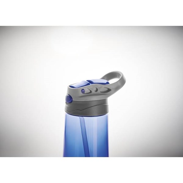 Obrázky: Transparentná modrá 450ml tritánová fľaša na pitie, Obrázok 8