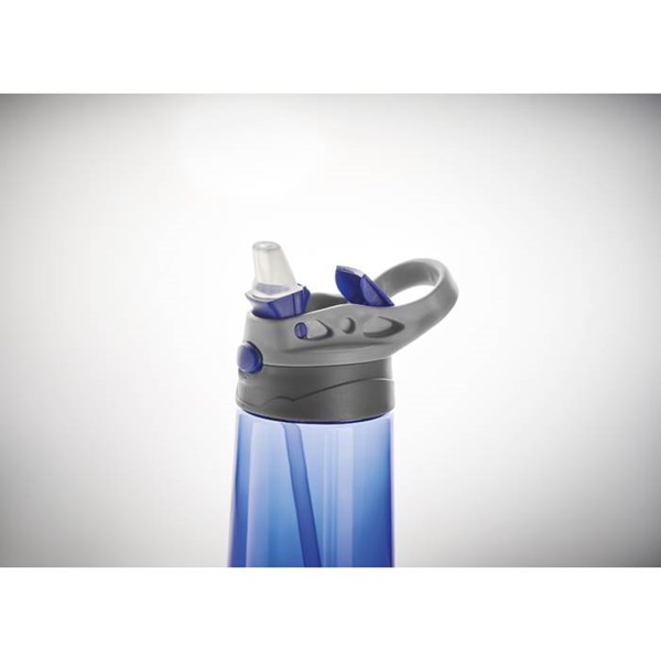 Obrázky: Transparentná modrá 450ml tritánová fľaša na pitie, Obrázok 9