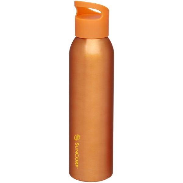 Obrázky: Oranžová hliníková športová fľaša 650ml, Obrázok 15