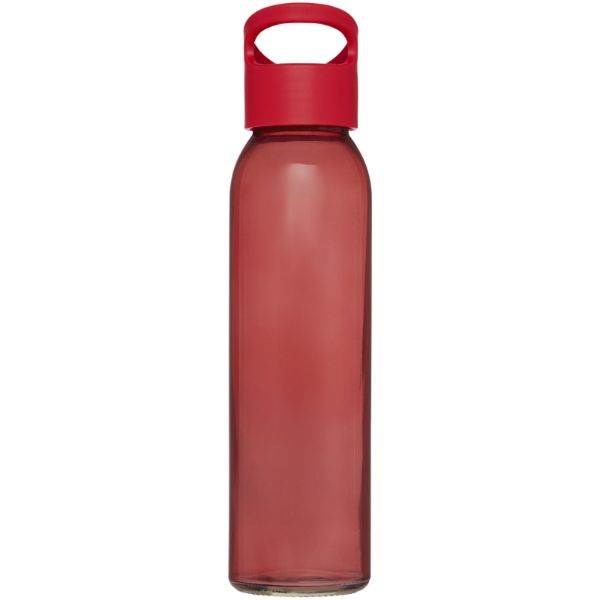 Obrázky: Sklenená športová fľaša 500ml, červená, Obrázok 18