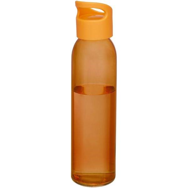 Obrázky: Sklenená športová fľaša 500ml, oranžová, Obrázok 15