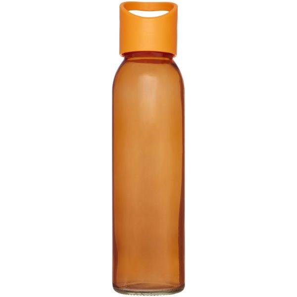 Obrázky: Sklenená športová fľaša 500ml, oranžová, Obrázok 16
