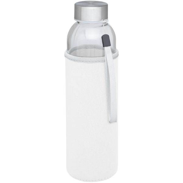 Obrázky: Biela sklenená športová fľaša, 500ml, Obrázok 13