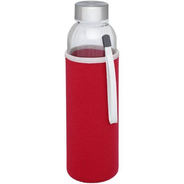 Obrázky: Červená sklenená športová fľaša, 500ml, Obrázok 15