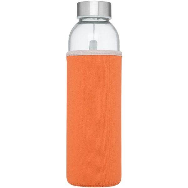 Obrázky: Oranžová sklenená športová fľaša, 500ml, Obrázok 15