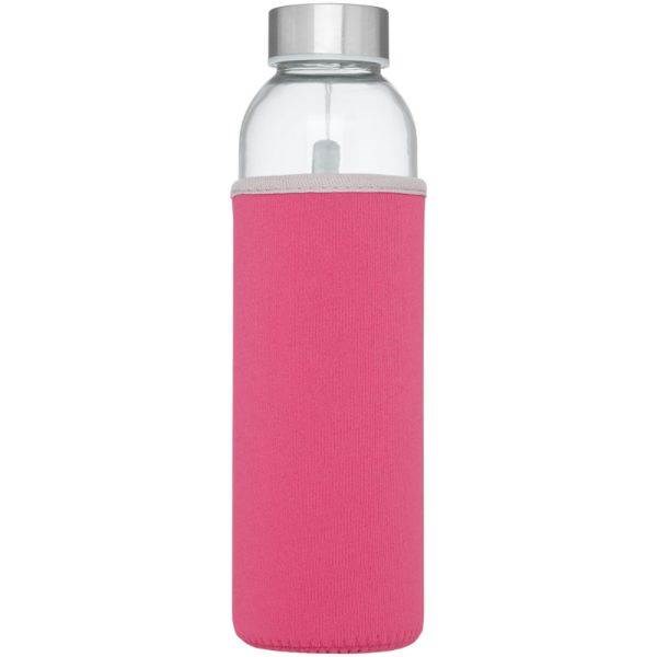 Obrázky: Ružová aklenená športová fľaša, 500ml, Obrázok 15