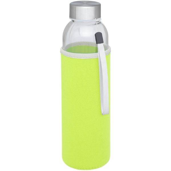 Obrázky: Limetková zelená sklenená športová fľaša, 500ml, Obrázok 13