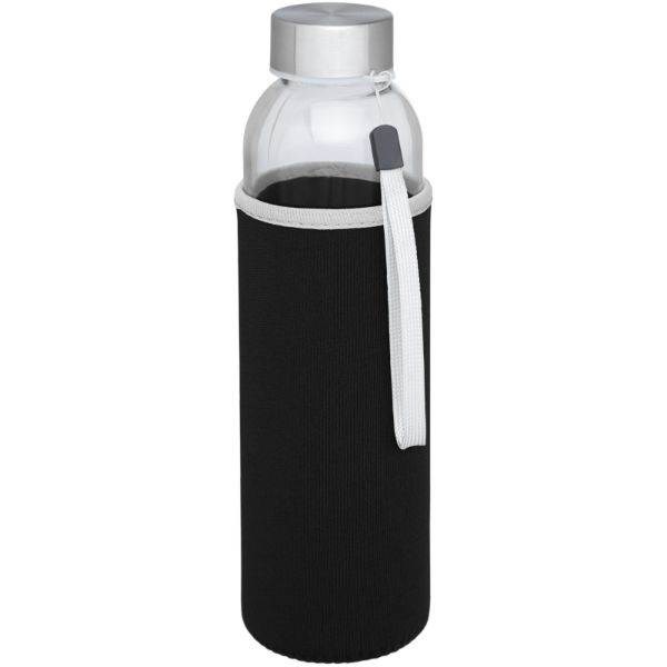 Obrázky: Čierna sklenená športová fľaša, 500ml, Obrázok 13