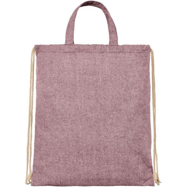 Obrázky: Ružová taška/ruksak z recykl. bavlny, 210g, Obrázok 11