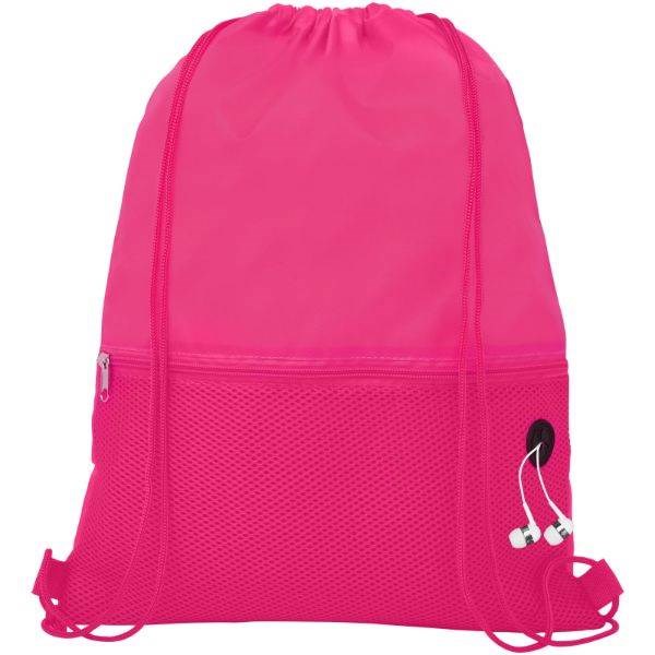Obrázky: Ružový ruksak, 1 vrecko na zips, otvor slúchadlá, Obrázok 17