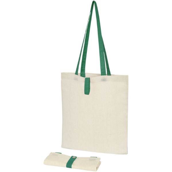 Obrázky: Prírodná nákupná taška, zelené rukoväte, BA 100g, Obrázok 20