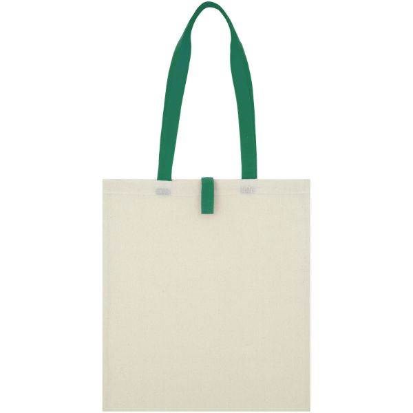 Obrázky: Prírodná nákupná taška, zelené rukoväte, BA 100g, Obrázok 23