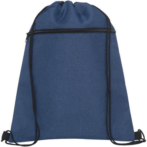 Obrázky: Nám. modrý/čierny melanž ruksak s vreckom na zips, Obrázok 13