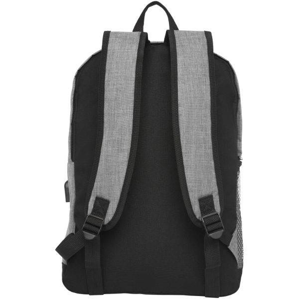Obrázky: Šedo/čierny melanž ruksak na notebook 15,6