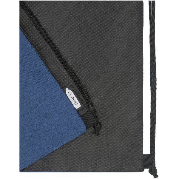 Obrázky: Tm.modrý/čierny melanž ruksak,vrecko na zips, RPET, Obrázok 17