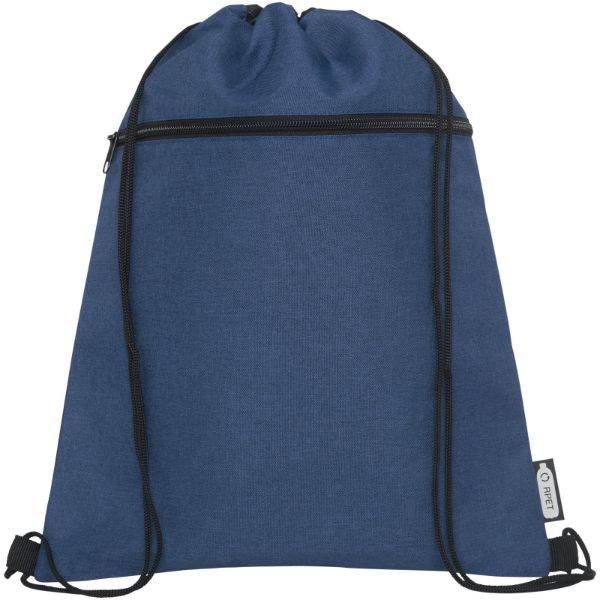 Obrázky: Tm.modrý/čierny melanž ruksak,vrecko na zips, RPET, Obrázok 19