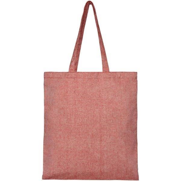 Obrázky: Červená nákupná taška, z recykl. BA a PES 210 g, Obrázok 8