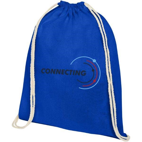 Obrázky: Stredne modrý ruksak z bavlny 140 g/m², Obrázok 15